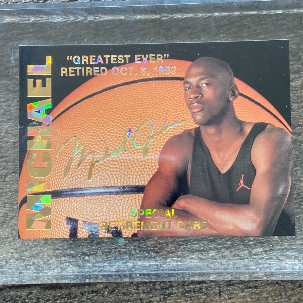 Michael Jordan Retirement Card